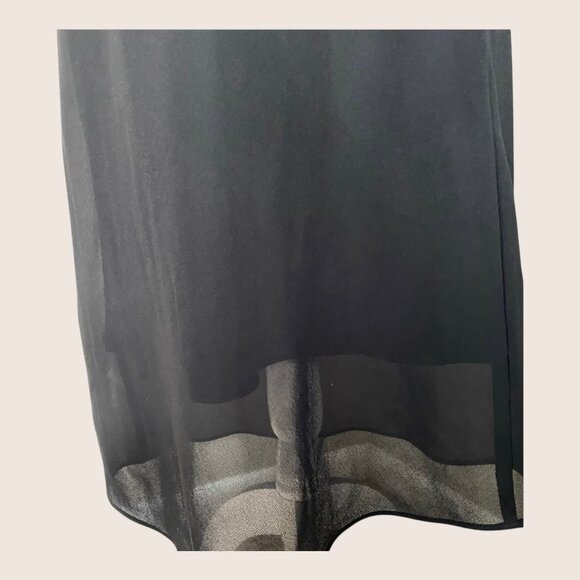 🖤 VTG FORMAL PROM LBD R&K ORIGINALS MAXI FLOWY SLEEVELESS DRESS LARGE - Picture 6 of 8